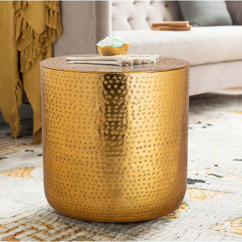Pasargad 18.5'' Tall Drum End Table | Wayfair